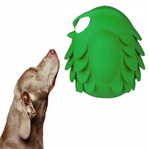 Fábrica de atacado durável e durável de borracha extensível molar mastigável animal de estimação brinquedo interativo para cachorro em forma de coruja
