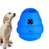 Fabricante profissional de brinquedos para cães estilo dois em um Kong Bola que range e mastiga incerta em direções diferentes Brinquedos para animais de estimação azuis